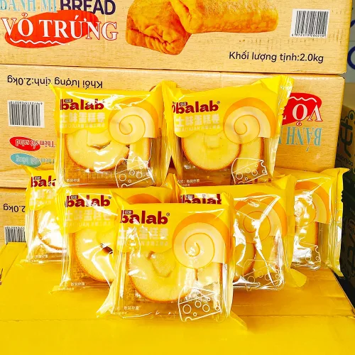Combo 3 Cái Bánh Bông Lan Cuộn OBALAB Vị Socola/ Vị Trà Xanh/ Vị Phô Mai 60g