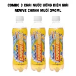 Combo 3 Chai Nước Uống Điện Giải Revive Chanh Muối 390ml