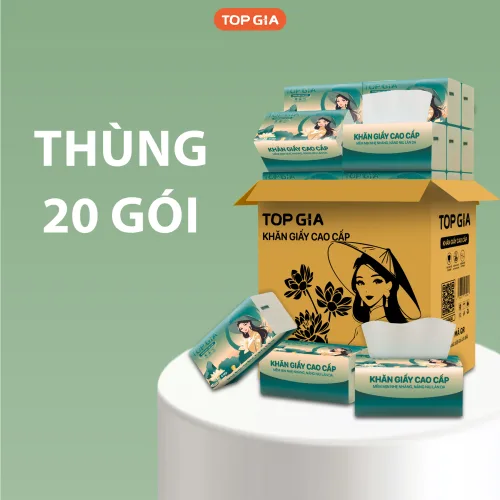 7. Rút giấy theo nhu cầu và giữ phần còn lại sạch