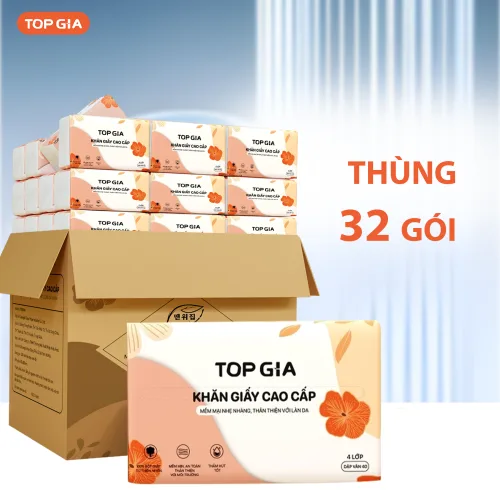 Combo 3 Gói Giấy Ăn Topgia Sắc Hạ