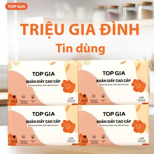 Combo 3 Gói Giấy Ăn Topgia Sắc Hạ