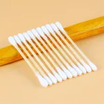 Bộ 5 gói tăm bông thân gỗ hai đầu dài 8 cm