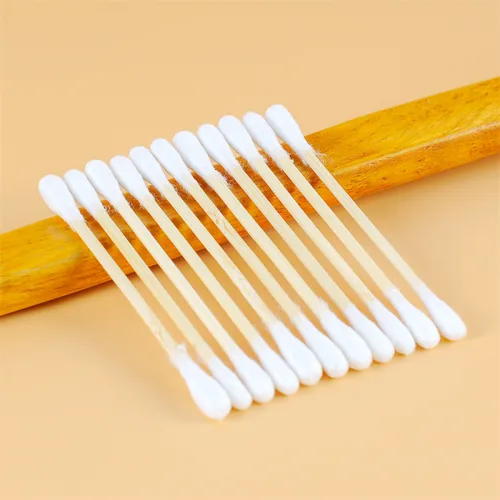 Bộ 5 gói tăm bông thân gỗ hai đầu dài 8 cm