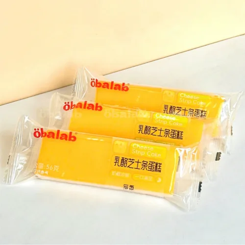 Combo 5 Cái Bánh Bông Lan Que Obalab Vị Phô Mai 56g