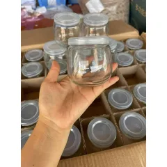 Phân phối combo 5 Lọ Thủy Tinh Đựng Sữa Chua - Hủ Sữa Chua Béo Ú 200ml