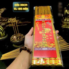 Phân phối túi Nén Nhang Thần Tài Thái Lan Nhập Khẩu - Hương Sạch Cuộn Tàn Đồng Xu 39cm