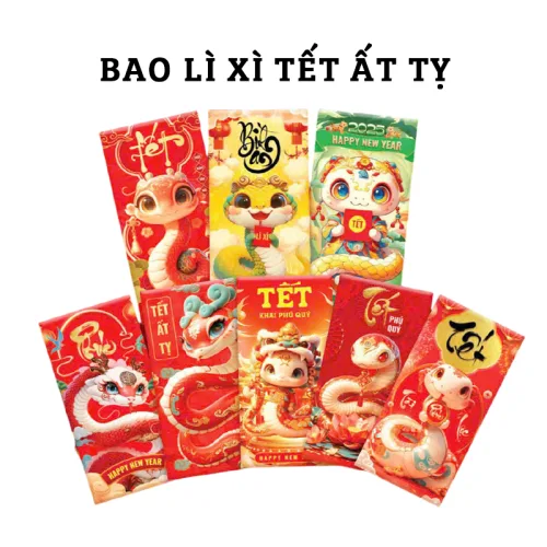 Phân phối combo 50 Bao Lì Xì Tết Ất Tỵ 2025
