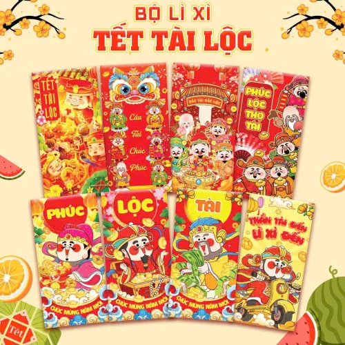 Phân phối combo 50 Bao Lì Xì Tết Ất Tỵ 2025