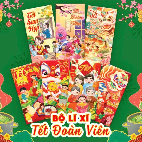 Phân phối combo 50 Bao Lì Xì Tết Ất Tỵ 2025