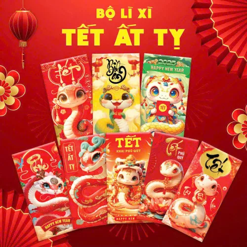 Phân phối combo 50 Bao Lì Xì Tết Ất Tỵ 2025
