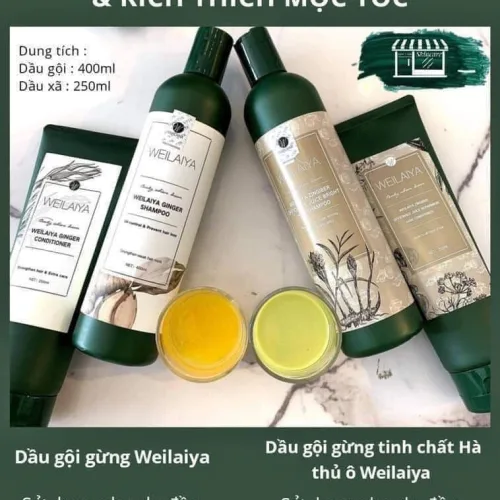 Dầu gội gừng Weilaiya: xử lý chân tóc nhanh bết ra sao?