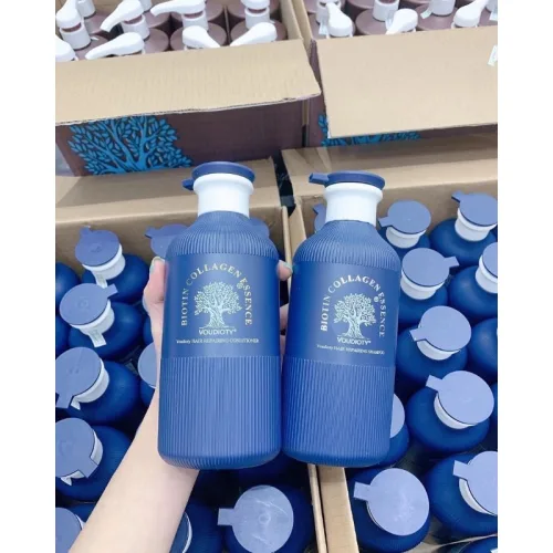 Bộ gội xả Biotin Collagen Essence Voudioty màu xanh 500ml
