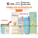 Bộ dầu gội và dầu xả Voudioty Keratin X9 Biotin Collagen 500ml
