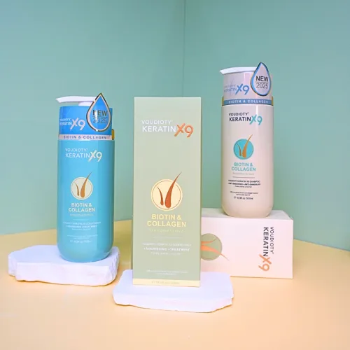 Bộ dầu gội và dầu xả Voudioty Keratin X9 Biotin Collagen 500ml