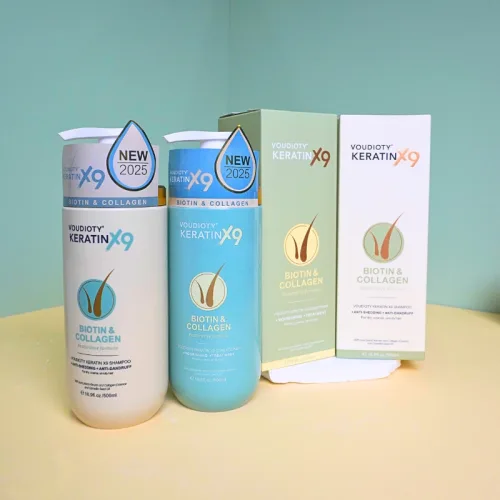 Bộ dầu gội và dầu xả Voudioty Keratin X9 Biotin Collagen 500ml