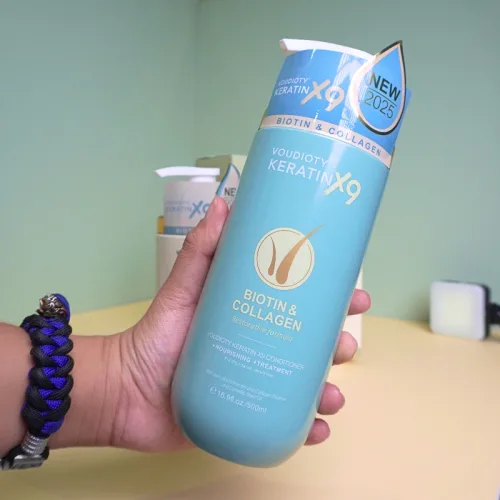 Bộ dầu gội và dầu xả Voudioty Keratin X9 Biotin Collagen 500ml