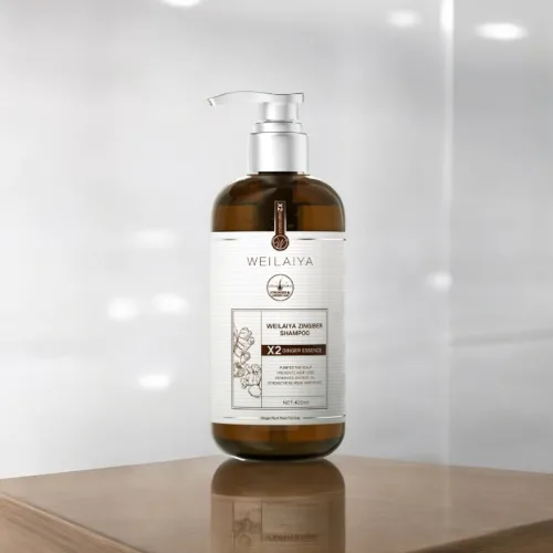 Bộ gội xả gừng Weilaiya Zingiber X2 Ginger Essence màu nâu