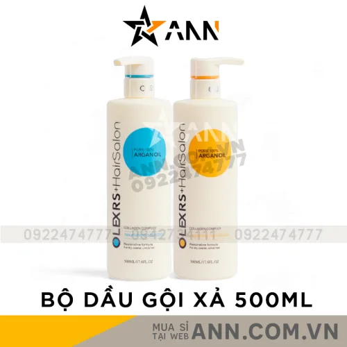Phân phối combo Dầu Gội Xả Olexrs Hair Salon Argan Oil 500ml