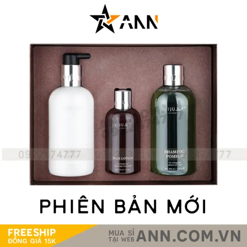 Combo Dầu Gội Xả Xịt Bưởi Vijully Phiên Bản Mới