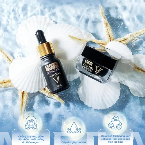 Phân phối combo Dưỡng Da Face Cá Hồi DNA Pro V2 Mini + Serum Bakuchiol Amploule V2 Mini Meea Origin