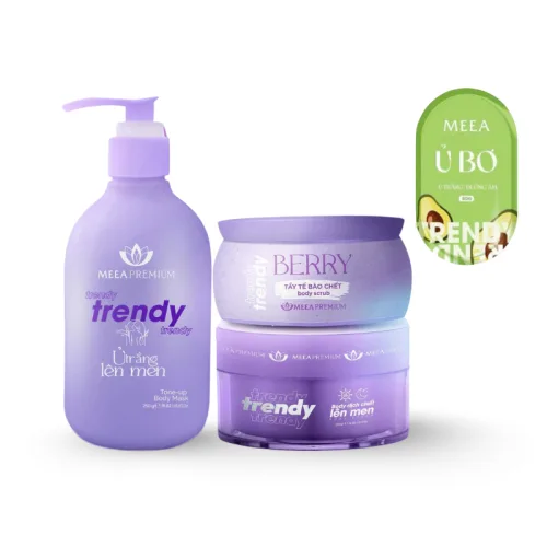 Hình ảnh Combo Dưỡng Trắng Body Trendy Meea Premium Organic trong bộ sưu tập Kem, sữa dưỡng thể