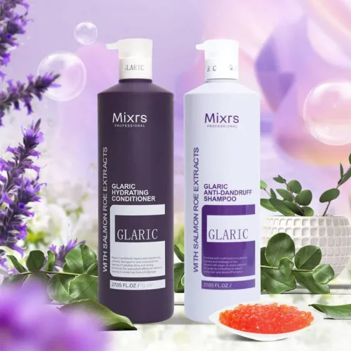 Bộ đôi Mixrs Glaric gội xả màu tím, mỗi chai 500ml
