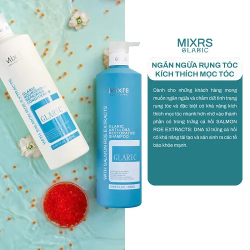 Sỉ combo Gội Xả Mixrs Màu Xanh Dương 500ml