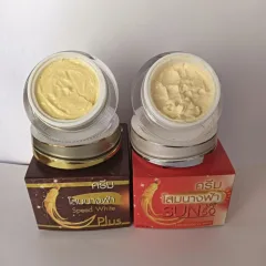 Combo Kem Face Nhân Sâm Thái Lan Premium Ginseng Ngày Đêm 20g/Hộp