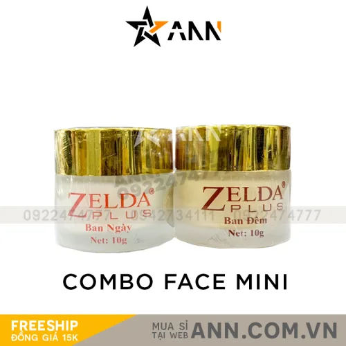 Bộ kem face Zelda Plus Mini ngày và đêm, 10g x 2