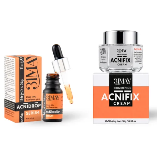 Khám phá Combo Kem Mụn 31may Acnifix 10g & Serum Mụn 31may Acnidrop 10ml - Mỹ Phẩm Thirty One May thuộc nhóm 31may