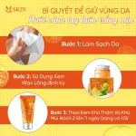 MQ Skin Sâm Chanh Mật, bộ kem tẩy lông và kem thâm nách 50g & 10g