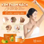 MQ Skin Sâm Chanh Mật, bộ kem tẩy lông và kem thâm nách 50g & 10g