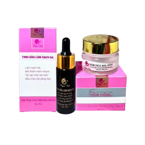 Bảng giá sỉ combo Ngọc Nữ Chính Hãng - Kem Face Hoa Hồng 15g & Serum 30ml Hỗ Trợ Cải Thiện Da Thâm Nám Lão Hóa Da