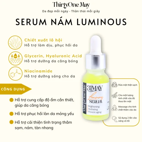 Combo này phù hợp với loại da nào? — Serum 31May Luminous & Kem Face