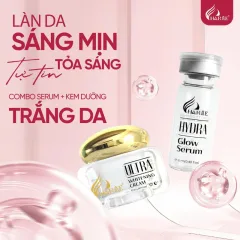 Combo Kem Face Charme Ultra Whitening 20g Và Serum Hydra Glow Charme 12ml Hàng Chính Hãng