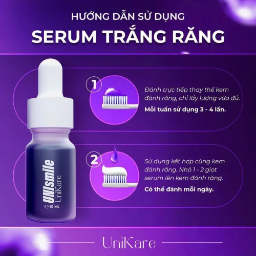 Sỉ combo Serum Trắng Răng Unismile+Serum Hôi Miệng Unisweet 10ml (giá combo đã giảm không tặng)