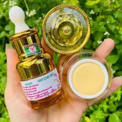 Combo Tái Tạo Gia Truyền Spa Kem Face 10g &amp; Serum 15ml Hỗ Trợ Da Thâm Nám Tàn Nhang