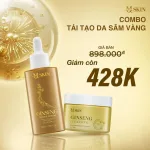 Combo Serum 80ml và Bột Rửa Mặt Sâm Vàng MQ Skin