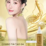 Combo Serum 80ml và Bột Rửa Mặt Sâm Vàng MQ Skin