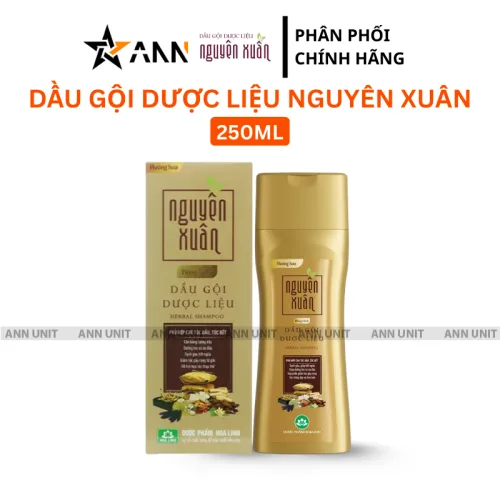 Dầu gội dược liệu Nguyên Xuân Bồng Bềnh màu kem, 250ml