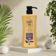 Phân phối dầu Gội Dược Liệu Nguyên Xuân Cho Tóc Dầu Bết 450ml - Chai Vàng Đậm