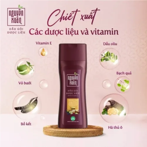 Phân phối dầu Gội Dược Liệu Nguyên Xuân Cho Tóc Thường 250ml - Màu Đỏ