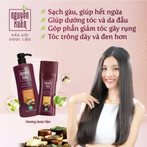 Phân phối dầu Gội Dược Liệu Nguyên Xuân Cho Tóc Thường 250ml - Màu Đỏ