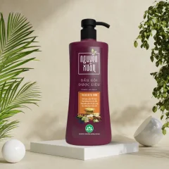 Sỉ dầu Gội Dược Liệu Nguyên Xuân Cho Tóc Thường 450ml - Chai Đỏ