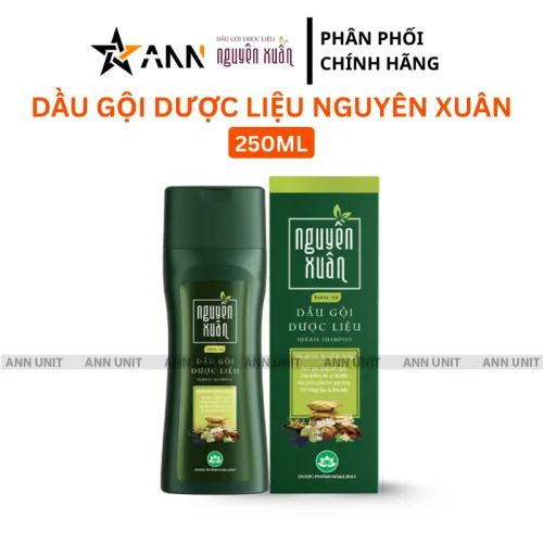 Dầu Gội Dược Liệu Nguyên Xuân Dưỡng Tóc Cho Tóc Hư Tổn 260g - Xanh Rêu