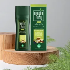 Dầu Gội Dược Liệu Nguyên Xuân Dưỡng Tóc Cho Tóc Hư Tổn 260g - Xanh Rêu