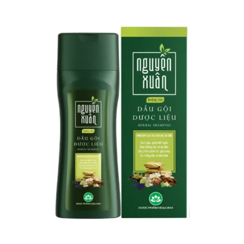 Dầu Gội Dược Liệu Nguyên Xuân Dưỡng Tóc Cho Tóc Hư Tổn 260g - Xanh Rêu