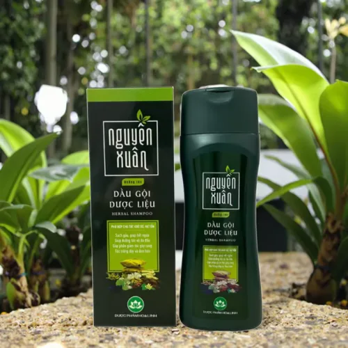 Dầu Gội Dược Liệu Nguyên Xuân Dưỡng Tóc Cho Tóc Hư Tổn 260g - Xanh Rêu