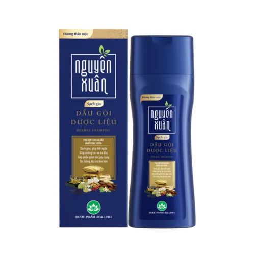 Dầu Gội Dược Liệu Nguyên Xuân Sạch Gàu 275ml - Màu Xanh Dương Đậm