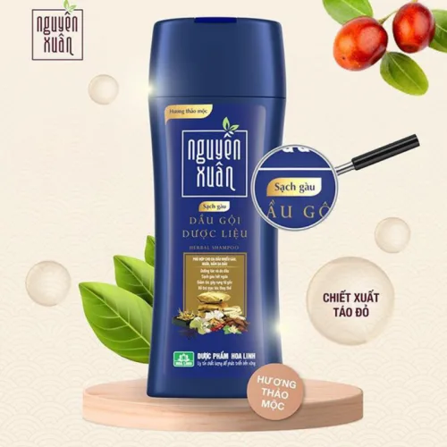 Dầu Gội Dược Liệu Nguyên Xuân Sạch Gàu 275ml - Màu Xanh Dương Đậm